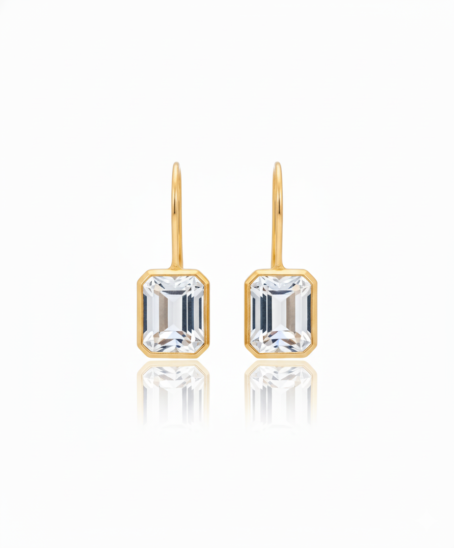 Thea | Drop | White Topaz | Earring