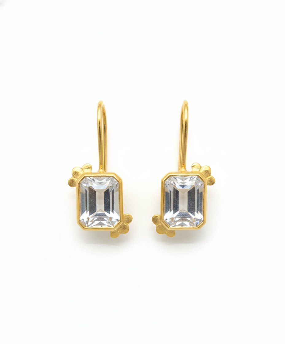 Lin | White Topaz | Earring