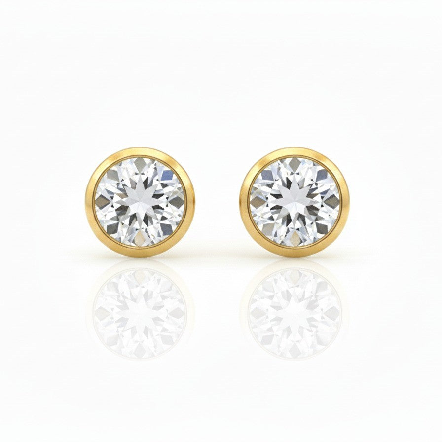Maya | White Topaz Studs