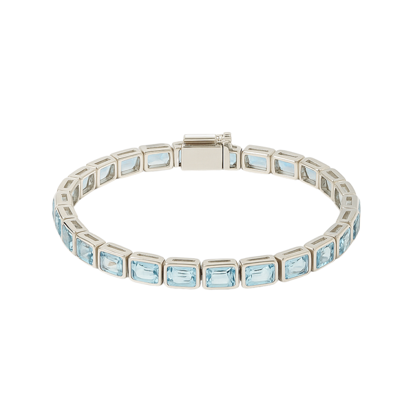 Misha | Sky Blue Topaz | Tennis Bracelet