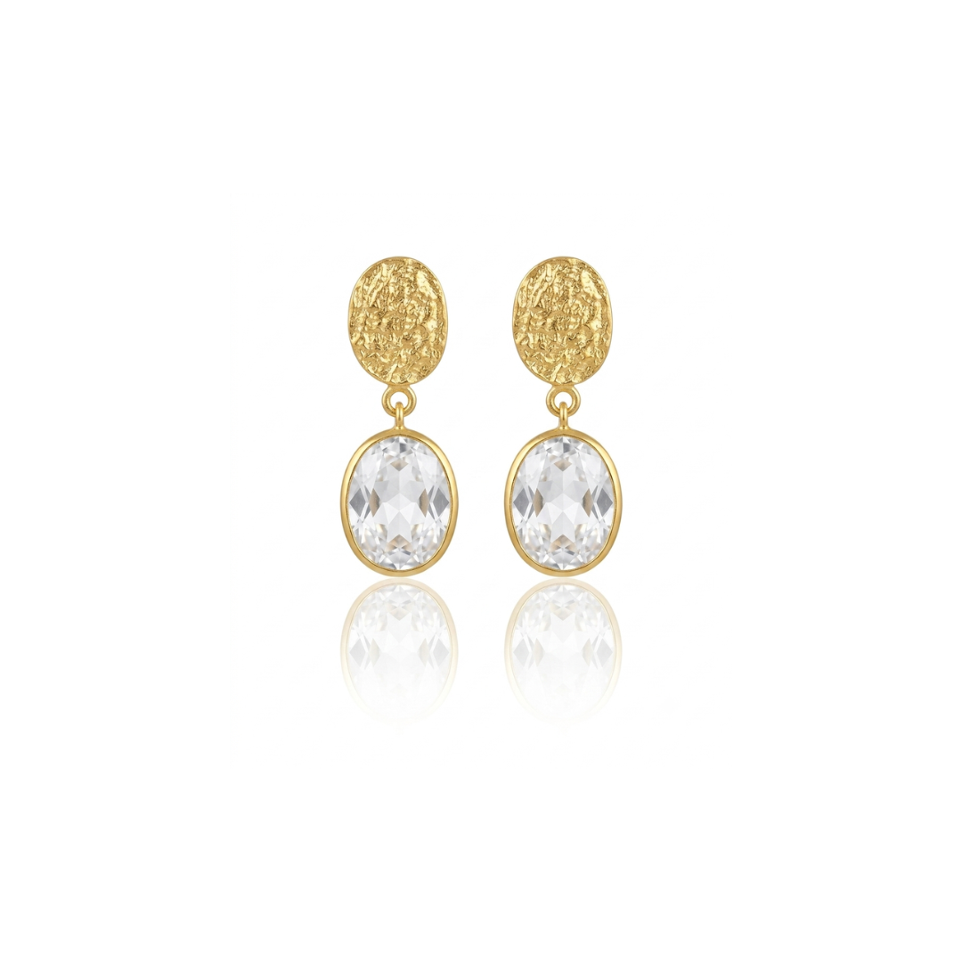 Niara | White Topaz Earrings