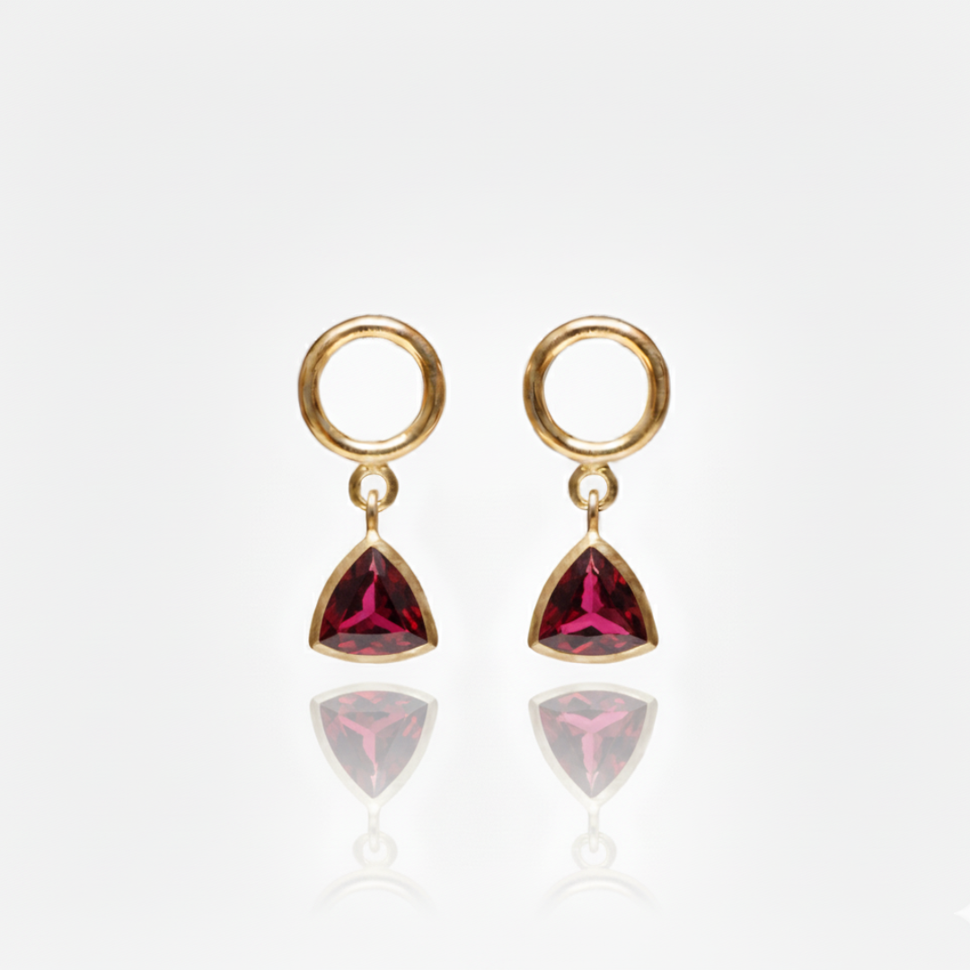 Tia | Garnet | Earrings