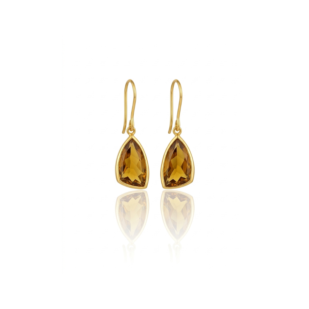 One Off | Beer Quartz | Earrings