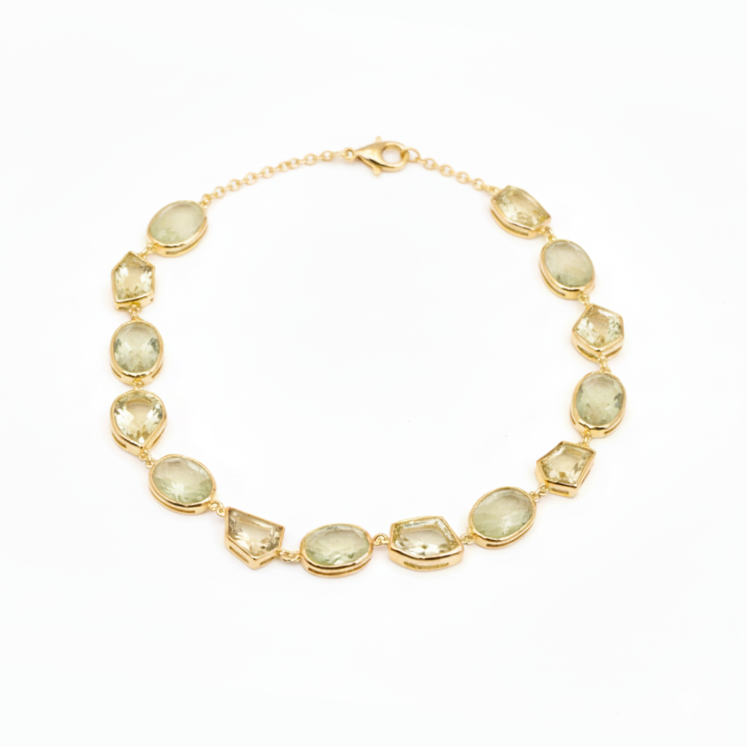 Lemon Quartz And Prehnite | Necklace