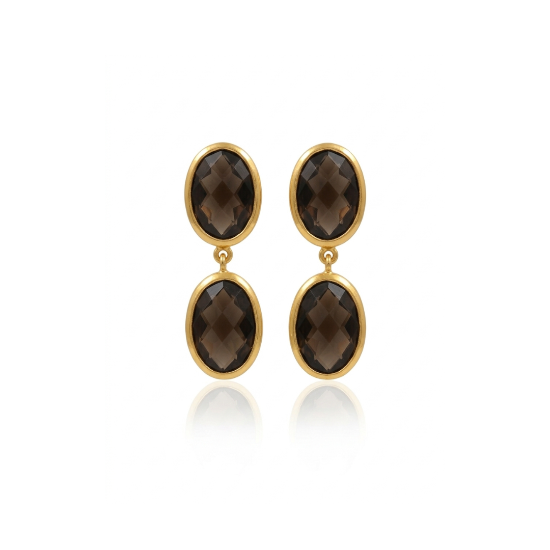 One Off | Smoky Quartz | Earrings