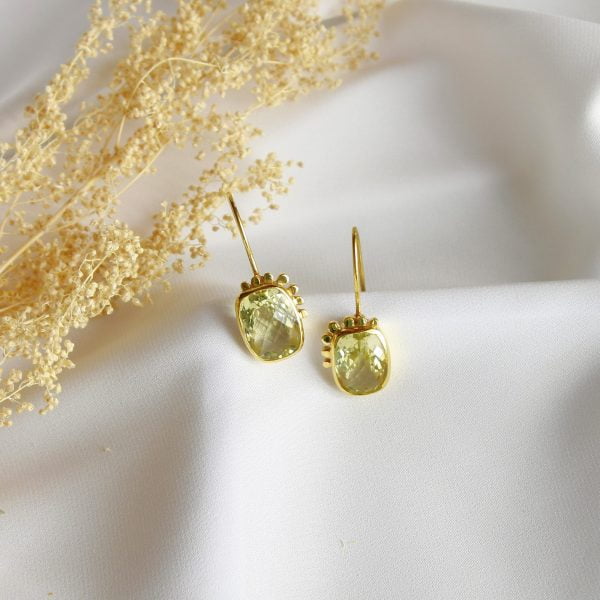 Nia | Green Gold | Earrings - Image 2