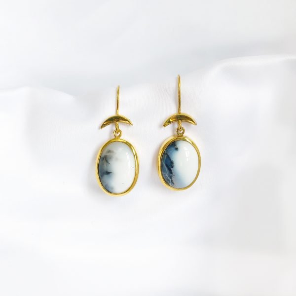 Dendritic Agate Earrings