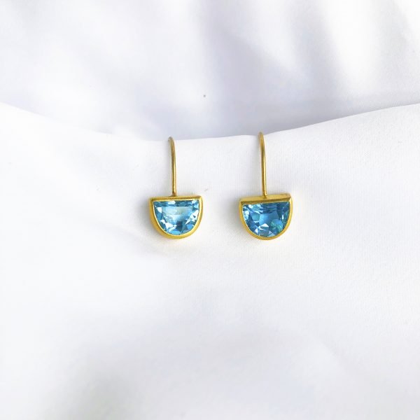 Luna | Blue Topaz Earrings