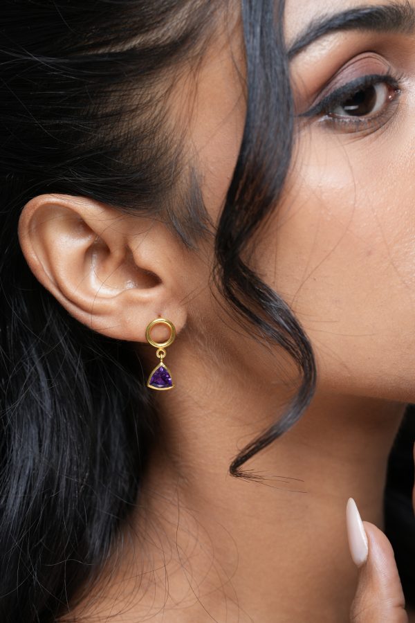 Tia | Amethyst | Earrings - Image 2