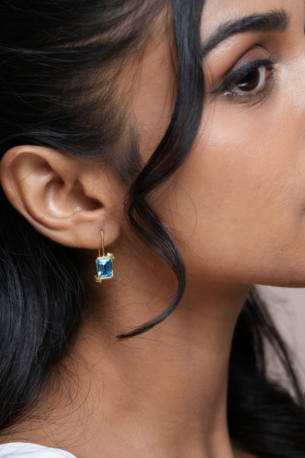 Lin | Swiss Blue Topaz | Earrings - Image 2