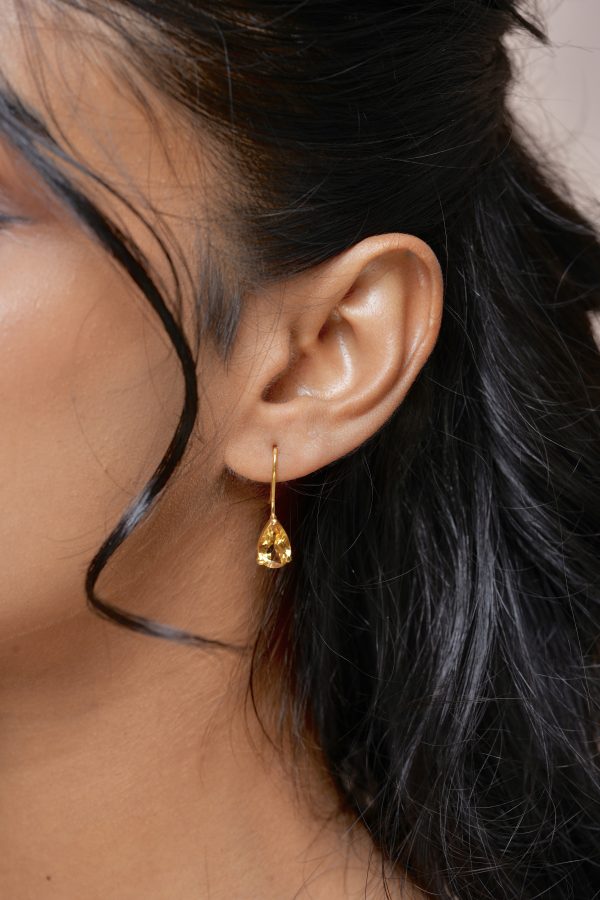 Carla | Drop | Citrine Earrings - Image 2