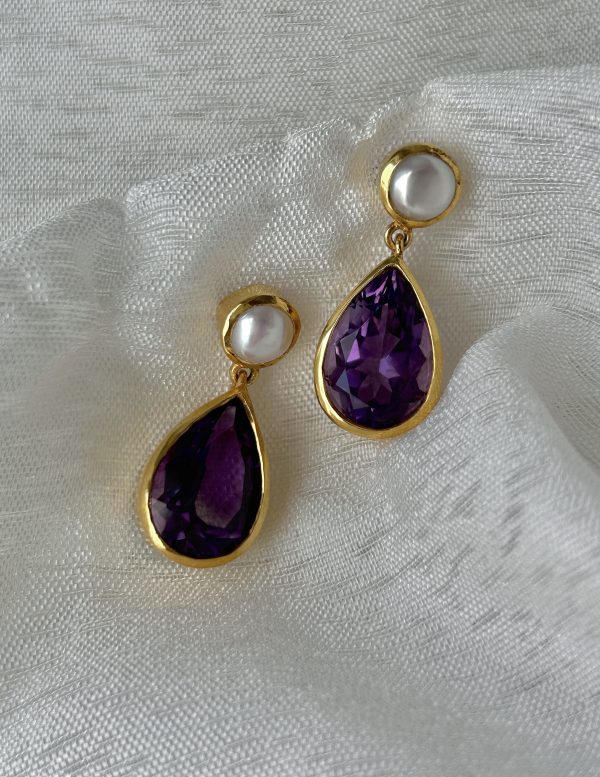 Faith | Pearl & Amethyst | Earring