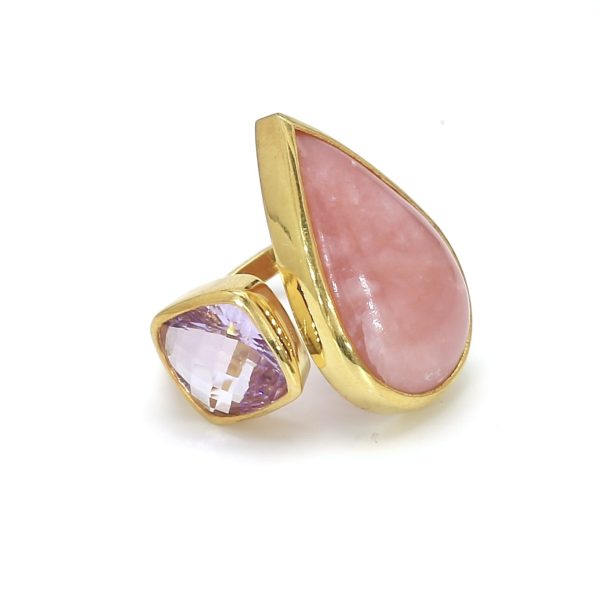 One Off | Pink Amethyst & Pink Opal | Ring