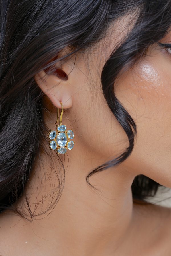 Demi | Sky Blue Topaz | Earrings - Image 2