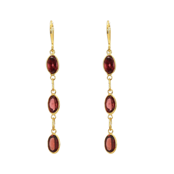 Rue | Garnet | Earrings