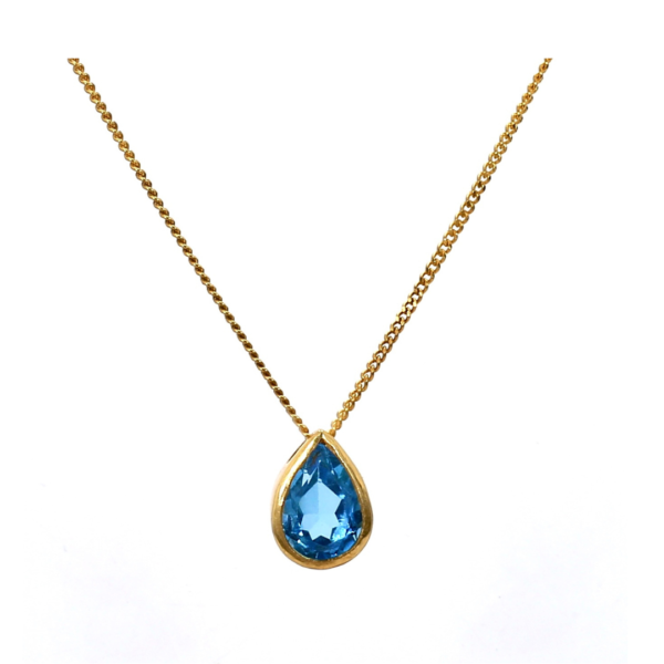 Abby | Swiss Blue Topaz | Necklace