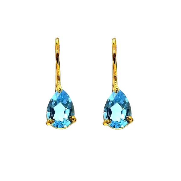 Carla | Drop | Sky Blue Topaz  Earrings