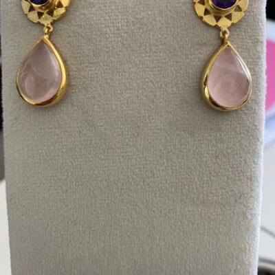 Esme | Amethyst & Rose Quartz | Earrings